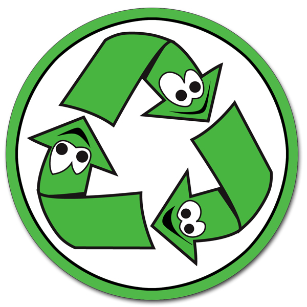 1x Recycle Sign Sticker #02 