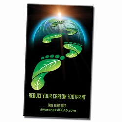 PRG001-03 - Reduce Your Carbon Footprint Magnet, Energy Conservation Handouts, Energy Conservation Gift, Energy Conservation Incentive