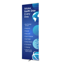 AI-bnr101 - Earth Day Banner, Earth Day Display, Tradeshows for Energy, Trade shows for conservation, Earth Day information display, recycling banner, energy conservation banner, lobby banner