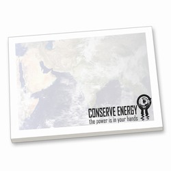eh030 - Energy Conservation Sticky Notepad 4"x3", Energy Conservation Sticky Lightbulb Notepad. 2 x 3.5. 50 sheet. Think Energy EfficiencyEnergy Conservation Handouts, Energy Conservation Gift, Energy Conservation Incentive