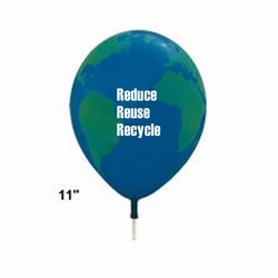 rh008 - Recycling Handout Balloons, Recycling Incentive, Recycling Promotional Ideas, Recycling Promo Gifts, Recycling Gifts for Tradeshows, recycling ad specialties