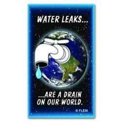 whmag001 - Water Conservation Magnet, Water Conservation Handouts, Energy Conservation Gift, Energy Conservation Incentive