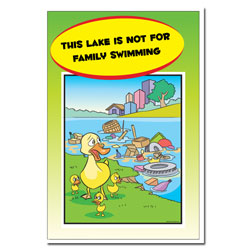 AI-wp440 - Water Pollution Posterr - Water Conservation Poster, Water quality poster, water clean, water conservation sign, water quality sign, water conservation awareness