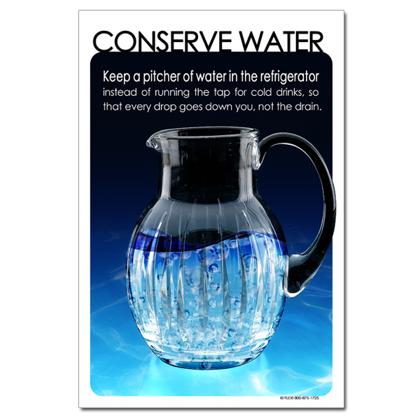 AI-wp353 - Conserve water. Keep a pitcher of water in the refrigerator ...