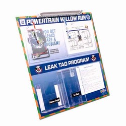 LTB102 - Energy Conservation Leak Tag Board, Leak prevention, air leak prevention, water leak prevention, air and water waste, high pressure air savings, energy conservation for manufacturing facilities