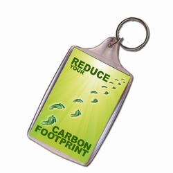 AI-PRG001-06 - Reduce Your Carbon Footprint Keychain, Recycling Incentive, Recycling Promotional Ideas, Recycling Promo Gifts, Recycling Gifts for Tradeshows, recycling ad specialties