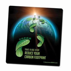 AI-PRG001-09 - Reduce Your Carbon Footprint Mousepad, Recycling Incentive, Recycling Promotional Ideas, Recycling Promo Gifts, Recycling Gifts for Tradeshows, recycling ad specialties