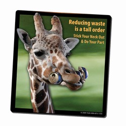 AI-PRG0011-GR4 - Giraffe Recycling Mousepad, Recycling Incentive, Recycling Promotional Ideas, Recycling Promo Gifts, Recycling Gifts for Tradeshows, recycling ad specialties