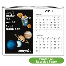 AI-RC-1 Recycling 6 Page, 12 Month Calendar - 11" x 8-1/2"