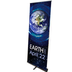 AI-bnr102 - Earth Day Banner, Earth Day Display, Tradeshows for Energy, Trade shows for conservation, Earth Day information display, recycling banner, energy conservation banner, lobby banner