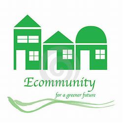 AI-e-05- Ecommunity Logo Design, Energy T shirt, Save Energy mug, Save Energy Decal, Eco Friendly
