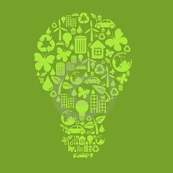 AI-eco-02- Eco-Bulb Logo Design, Eco T shirt, Eco mug, Eco Decal, Eco Friendly