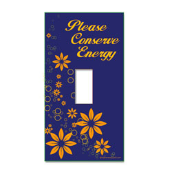 AI-edltsw203-23 - "Please Conserve Energy" Light Switch Decal