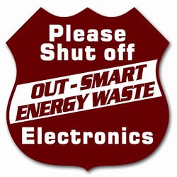 ed108-01 - Energy Conservation 3" Decal, Turn Me Off Decals‚ 1 Square Decals,Energy Conservation Stickers, Energy Stickers, Energy Savings Stickers, Butt-cut Energy Labels, Vinyl Energy Decals, Vinyl Energy Labels, Vinyl Energy Stickers