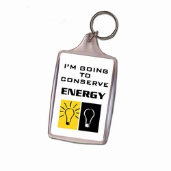 eh313 - Energy Conservation Key Ring, Energy Conservation Handouts, Energy Conservation Gift, Energy Conservation Incentive