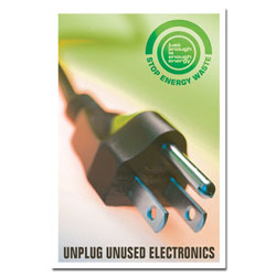 AI-ep506 - Unplug Electronics Energy Conservation Poster