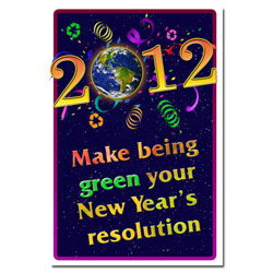 AI-hp502 - Green New Year Poster