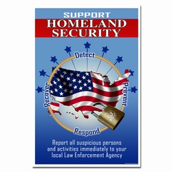 hsp280 - Homeland Security Poster, home security awareness, homeland security signs, homeland security awareness