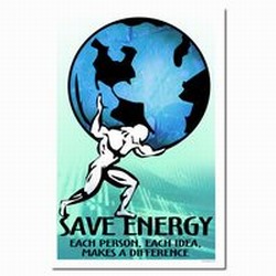 AI-prg0010-01 - Energy Conservation Poster, Energy Conservation Plackard, Energy Conservation Sign, Save Energy Sign, Energy Waste Sign, Energy Savings Sign Energy Conservation Bulletin, Energy Conservation Posters