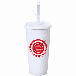 AI-prg006-05 - Just Enough Energy 16oz Tumbler, Recycling Incentive, Recycling Promotional Ideas, Recycling Promo Gifts, Recycling Gifts for Tradeshows, recycling ad specialties