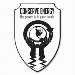 AI-prg007-04 - Power in your Hands Energy Shield Magnet, Energy Conservation Handouts, Energy Conservation Gift, Energy Conservation Incentive