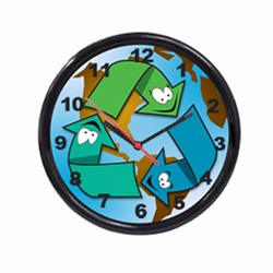 AI-prg012-05 - Recycling 10" Wall Clock