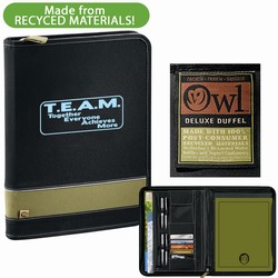 qh099 - Quality Process 100% Recycled Padfolio, Energy Conservation Handouts, Energy Conservation Gift, Energy Conservation Incentive