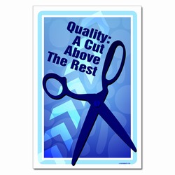 AI-qp373 - Quality: A cut above the rest. Quality Process Poster