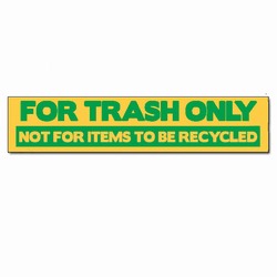 rd143 - Recycling Decal, Recycling Stickers, Butt-cut Recycling Labels, Vinyl Recycling Decals, Vinyl Recycling Labels, Vinyl Recycling Stickers