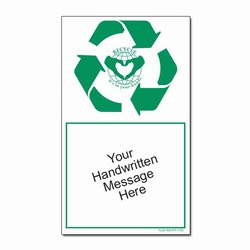 rd109 - Recycling Decal, Recycling Stickers, Butt-cut Recycling Labels, Vinyl Recycling Decals, Vinyl Recycling Labels, Vinyl Recycling Stickers