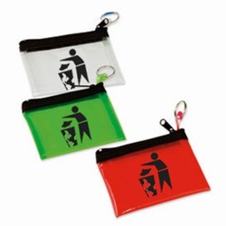 rh238 - Recycling Handout Zippered Pouch, Recycling Incentive, Recycling Promotional Ideas, Recycling Promo Gifts, Recycling Gifts for Tradeshows, recycling ad specialties