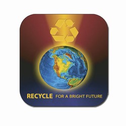 rh007 - Recycling Handout Coaster, Recycling Incentive, Recycling Promotional Ideas, Recycling Promo Gifts, Recycling Gifts for Tradeshows, recycling ad specialties