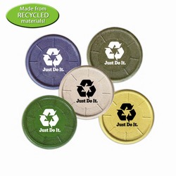 rh036-10 - Recycled Materials Coaster, Recycling Incentive, Recycling Promotional Ideas, Recycling Promo Gifts, Recycling Gifts for Tradeshows, recycling ad specialties