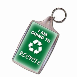rh041 - Recycling Handout Key Chain, Recycling Incentive, Recycling Promotional Ideas, Recycling Promo Gifts, Recycling Gifts for Tradeshows, recycling ad specialties