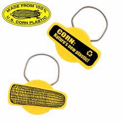 rh051-08 - Recycling Ear of Corn Keyring , Recycling Incentive, Recycling Promotional Ideas, Recycling Promo Gifts, Recycling Gifts for Tradeshows, recycling ad specialties