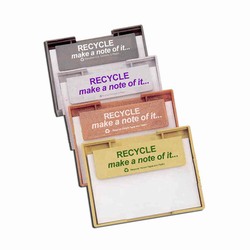 rh022 - Recycling Handout Memo Tray, Recycling Incentive, Recycling Promotional Ideas, Recycling Promo Gifts, Recycling Gifts for Tradeshows, recycling ad specialties