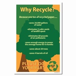 rp158 - Recycling Poster, Recycling placard, recycling sign, recycling memo, recycling post, recycling image, recycling message