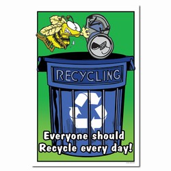 rp249 - Recycling Poster, Recycling placard, recycling sign, recycling memo, recycling post, recycling image, recycling message