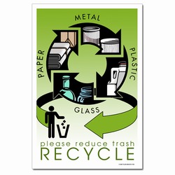 rp311 - Recycling Poster, Recycling placard, recycling sign, recycling memo, recycling post, recycling image, recycling message