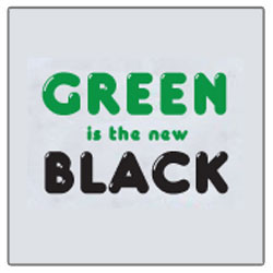 AI-rt265 - Green is the New Black T-shirt, Earth Day Incentive, Earth day Ideas, Earth Day Promo Gifts, Earth Day ad specialties, Earth Day gifts