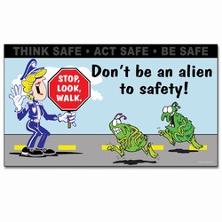 sban004 - Safety Awareness Banner, Safety Notice Poster, Safety Reminder Poster, Safety Placard, Safety Help Poster, Safety Notification Poster
