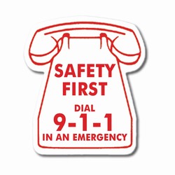 sh007 - Safety Awareness 911 Phone Magnet, Energy Conservation Handouts, Energy Conservation Gift, Energy Conservation Incentive