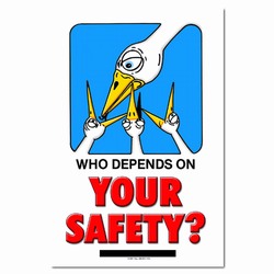 sp130 - Safety Awareness Poster, Safety Notice Poster, Safety Reminder Poster, Safety Placard, Safety Help Poster, Safety Notification Poster