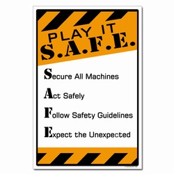 sp369- Safety Awareness Poster, Safety Notice Poster, Safety Reminder Poster, Safety Placard, Safety Help Poster, Safety Notification Poster