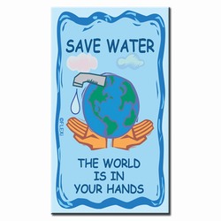 whmag002 - Water Conservation Magnet, Water Conservation Handouts, Energy Conservation Gift, Energy Conservation Incentive