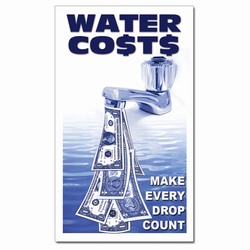 whmag004 - Water Conservation Magnet, Water Conservation Handouts, Energy Conservation Gift, Energy Conservation Incentive
