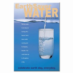 wp167 - Water Conservation Poster, Water quality poster, water conservation placard, water conservation sign, water quality sign, water conservation awareness