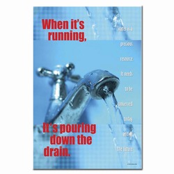 wp209 - Water Conservation Poster, Water quality poster, water conservation placard, water conservation sign, water quality sign, water conservation awareness