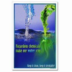 wp307 - Water Conservation Poster, Water quality poster, water conservation placard, water conservation sign, water quality sign, water conservation awareness