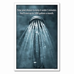 wp362 - Water Conservation Poster, Water quality poster, water conservation placard, water conservation sign, water quality sign, water conservation awareness